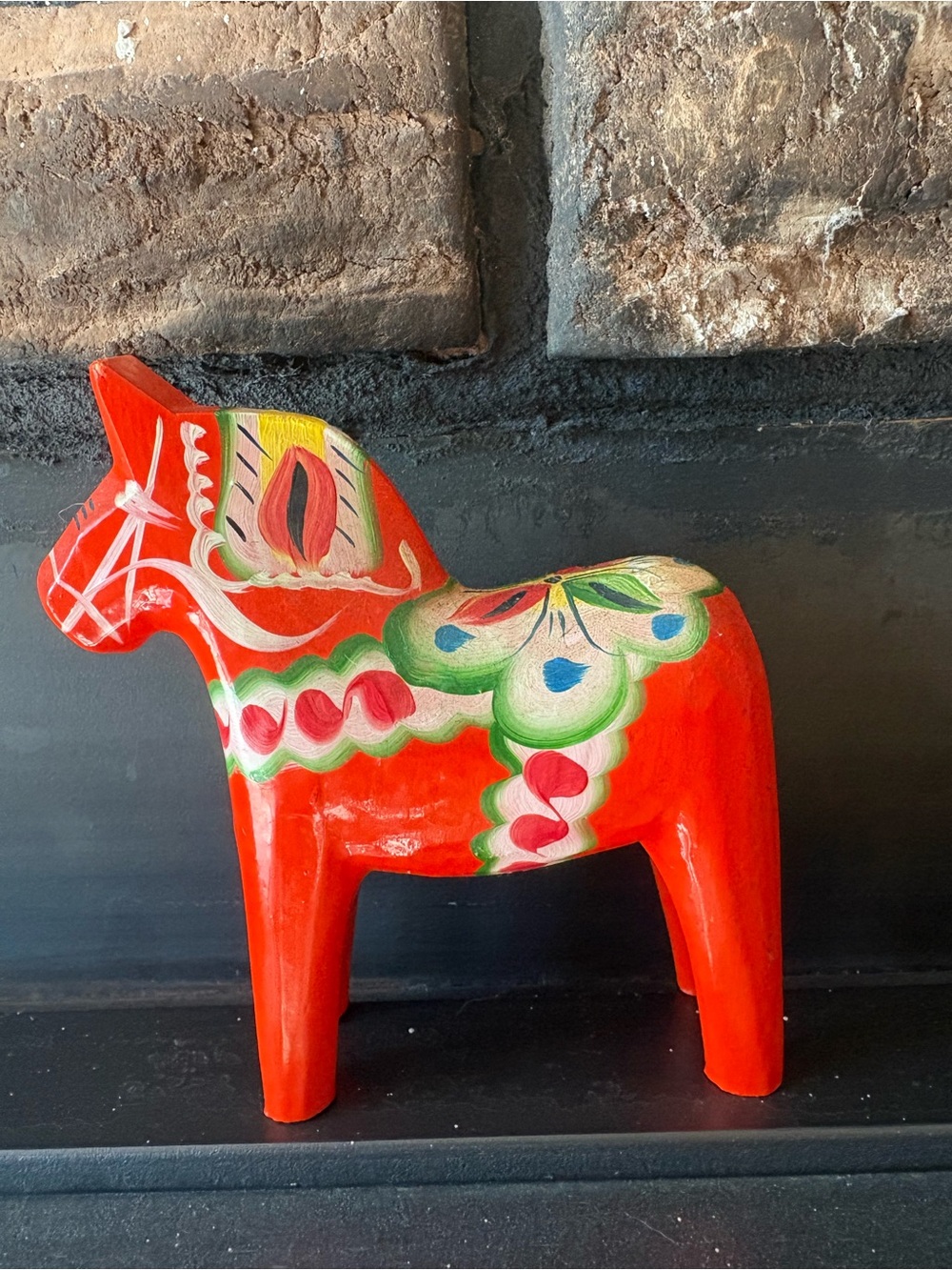 Vintage Mid-Century Swedish Holiday Dala horse Jan Brett’s Christmas Trolls ❤️